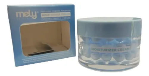 Crema Facial Mely Hidratante Cápsulas Ácido Hialurónico New