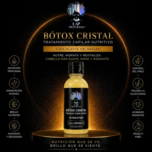 Botox Cristal 250ml Nutrición Capilar Lap