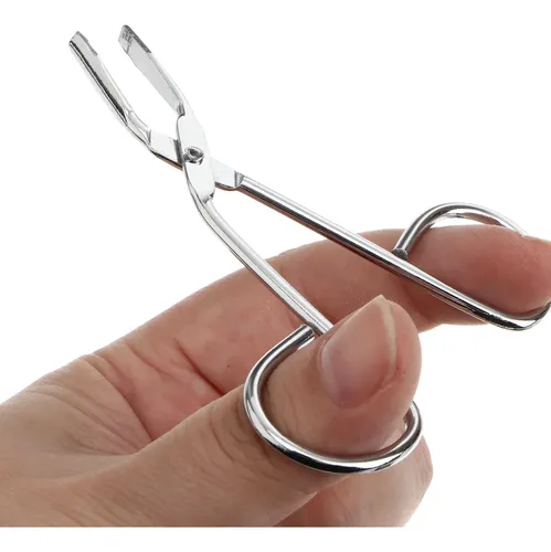 Pinzas De Acero Inoxidable Para Cejas, 5 Unidades, Con
