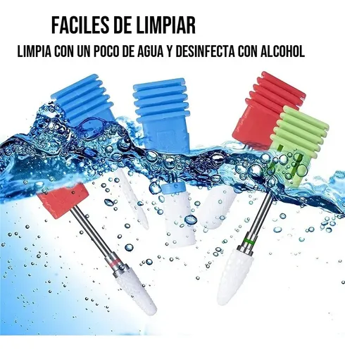 Juego Brocas Uñas Lima Pulidor Drill Cerámica Fresa