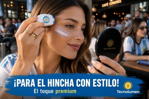 Maquillaje Artistico Bandera Argentina Pintura Facial Cara