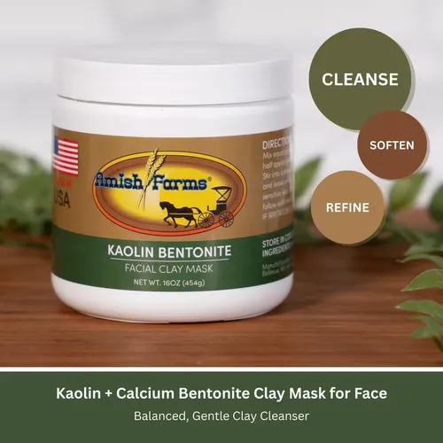 Amish Farms Mascarilla Arcilla Caolín 473 Ml