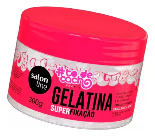 Salon Line To De Cacho Gelatina Fijación Fuerte Rulos 300gr