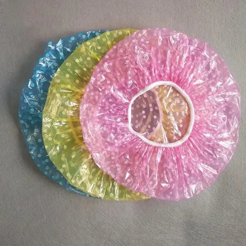 ` Gorros De Ducha De Plástico Transparente, Gorros De Baño U