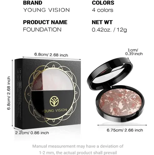 Base En Polvo Prensado Young Vision Rosa Etéreo 11.89g