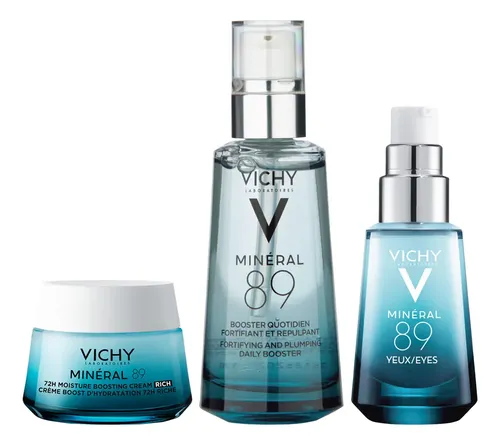 Combo Vichy M89 Crema Rica, Contorno De Ojos Y Booster 50 Ml