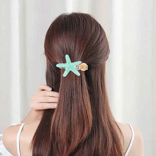 2 Broches Para El Pelo Con Forma De Perla Y Flecos Con Forma