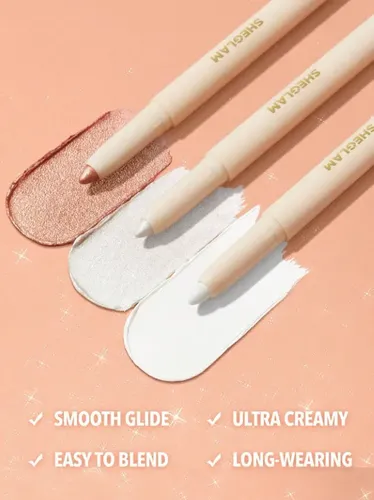 Sheglam Big N Bright Eye Pencil Lápiz Iluminador Highlight Tono Del Maquillaje Rosé