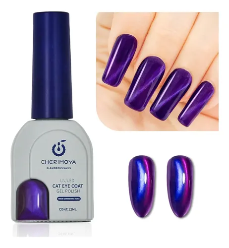 Kit De 4 Esmalte En Gel Con Efecto Ojo De Gato Cherimoya