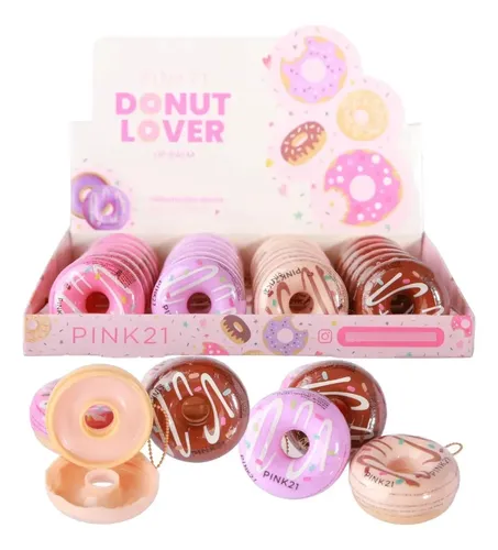 Balsamo Labial Hidratante Lip Balm Donut Lover Pink 21