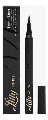 Delineador Adhesivo Lilly Lashes Power Liner Negro 2 En 1