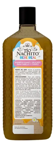 Shampoo Tío Nachito Bebé Real 2en1: Pelo Y Cuerpo 400ml
