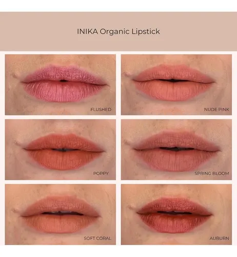Lápiz Labial Vegano Inika Nls004 Auburn
