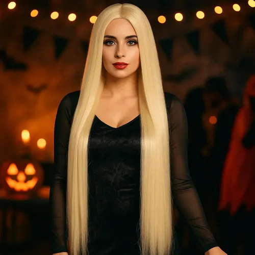Peluca Extra Largo Rubia Para Rapunzel Enredados Disfraz