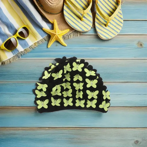 Gorro De Natación Para Mujer, Flexible, Cómodo, Impermeable