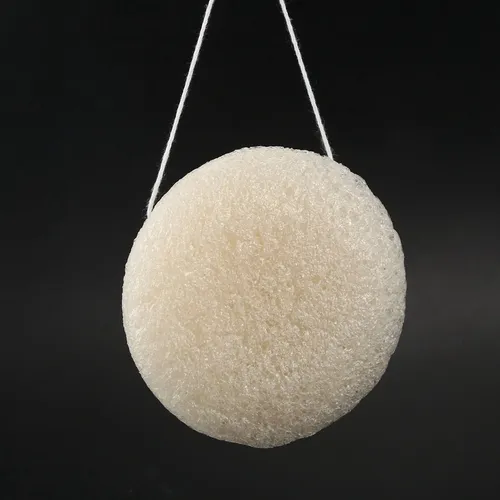 Esponja Limpiadora 2x Face Natural Konjac, Color Blanco