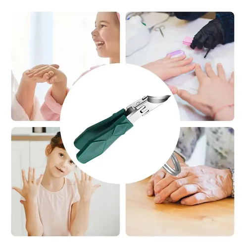 Cortauñas Para Uñas De Los Pies Con Mango Largo Diseño Ergon Verde
