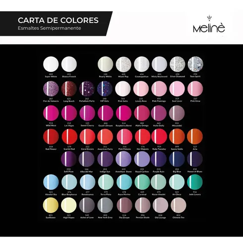 Esmalte Semipermanente Uñas Gel Uv/led Meliné