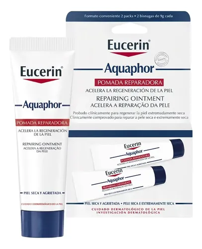 Pack X2 Pomada Reparadora Acelera la Regeneración de la Piel 10ml Euce Aquaphor