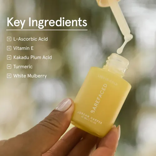 Sérum Bareface Liquid Gold Con 15% De Vitamina C, 1 Onza Líq
