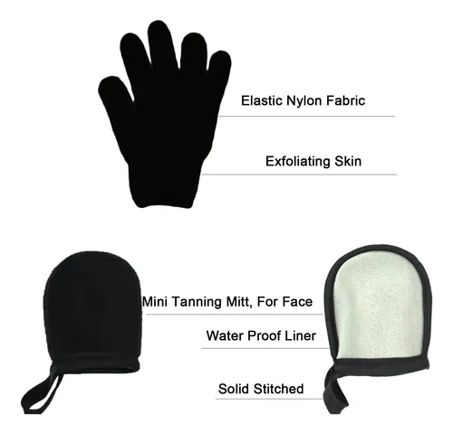 Juego De Guantes Autobronceadores Tsaiyi De 5 Piezas Con Apl
