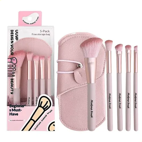 Set De Brochas De Maquillaje, Juego De Cinco Piezas, Brocha