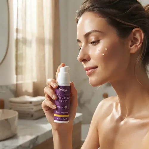 Serum Resveratrol + Silicio Antioxidante Elastic Uva Collage Momento De Aplicación Día/noche Tipo De Piel Todo Tipo De Piel