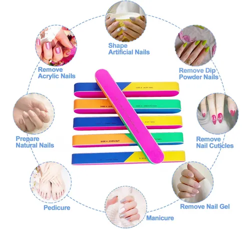 Ahatopia Buffer 7 Vías 6 Piezas Para Uñas