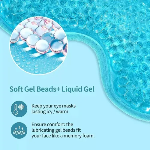 Mascarilla Para Ojeras Facial Gel Frío Relajante Antifaz Todo Tipo De Piel
