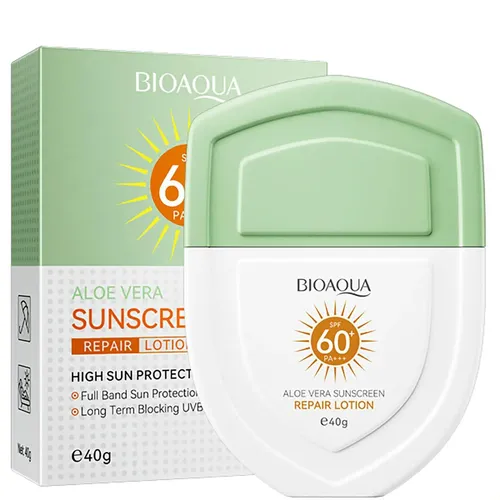 Crema Facial Reparadora Con Protector Solar De Aloe Vera Spf