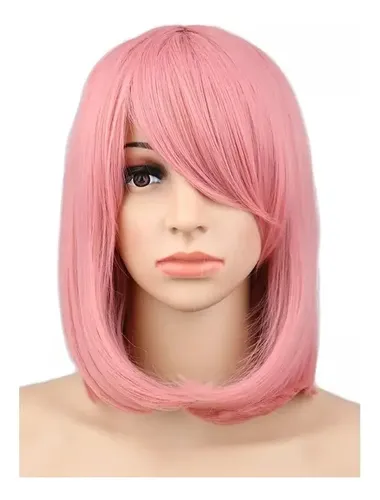 Peluca Corta Carre Cosplay Anime Kanekalon Varios Colores