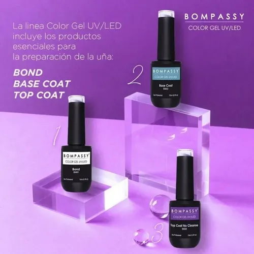 Esmalte Semipermanente Para Uñas Bompassy 15 Ml