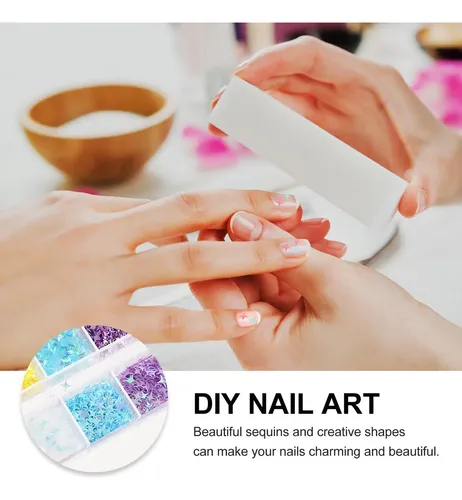 2 Juegos De Uñas For Manicura, Purpurina Facial, Lentejuela