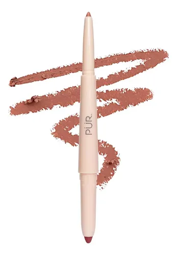 Delineador Labial Dual Pür Minerals Silky Sculpt Rose/latte
