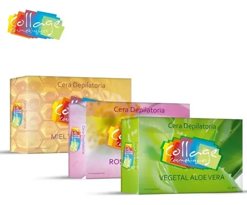 Cera Depilatoria Para Depilar Miel X 450 Collage