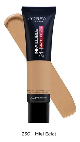 Base De Maquillaje L’oréal Paris Infaillible Matte Cover Tono 230 Radiant honey