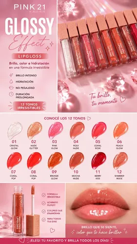 Brillo Labial Super Gloss Hidratante – Pink 21