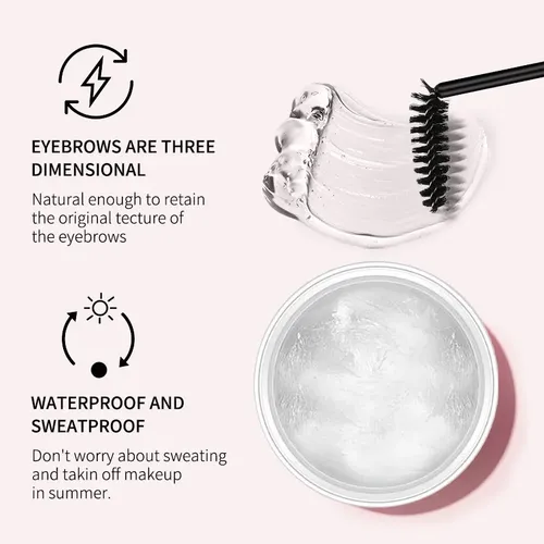 Eyebrow Styling Gel 3d Feathery Wild Brow Wax Waterproof Lon