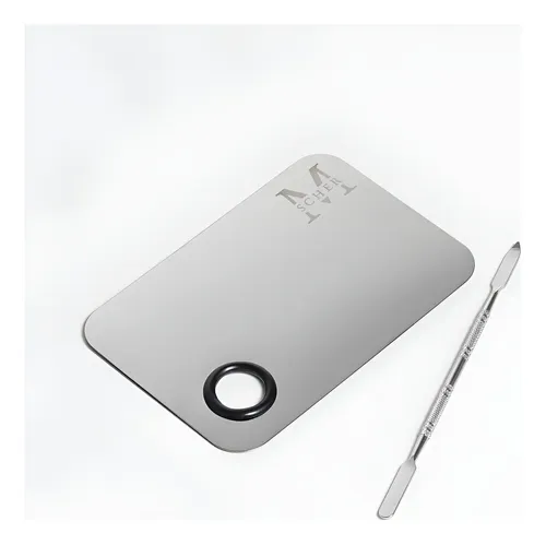 Paleta Mezcladora Maquillaje Profesional Metal Resistente