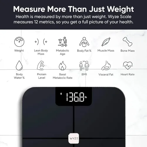 Smart Scale Wyze, Peso Corporal, Grasa Corporal, Imc, Frecue