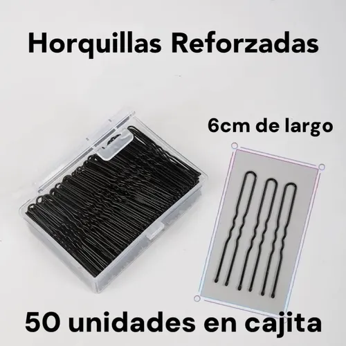 Horquillas Invisibles Packx50 Rubio/negro En Caja Peinados