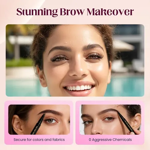 Lápiz De Cejas Waterproof Para Hombres Gihaa Negro