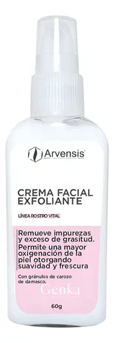 Crema Facial Exfoliante Con Carozo De Damasco 60cc Arvensis