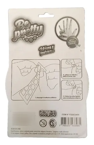 Set De Uñas 60 Piezas Divertidas Colores Y Diseños Surtidos