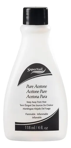 Removedor De Esmalte Supernail Acetona Pura 118ml