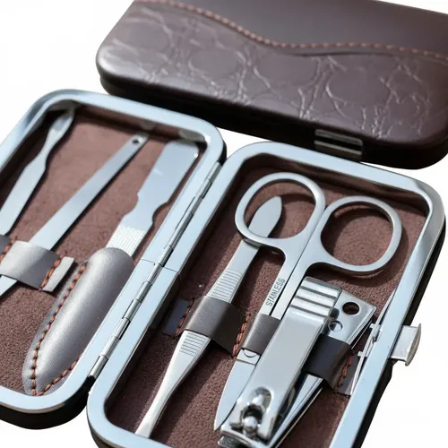 Manicura Set De 6 Piezas En Estuche Acero Inoxidable