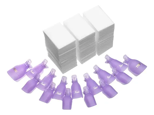 Juego De 1020 Piezas Clips Para Quitar Esmalte Infilila