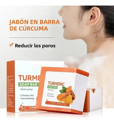 Jabón Curcuma Limpia Ilumina Suaviza