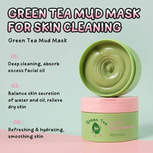 Mascarilla Facial De Té Verde Coreano – Poros Y Grasa;