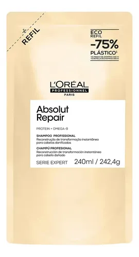 Shampoo Loreal Sachet Absolut Repair Cabellos Secos 240ml